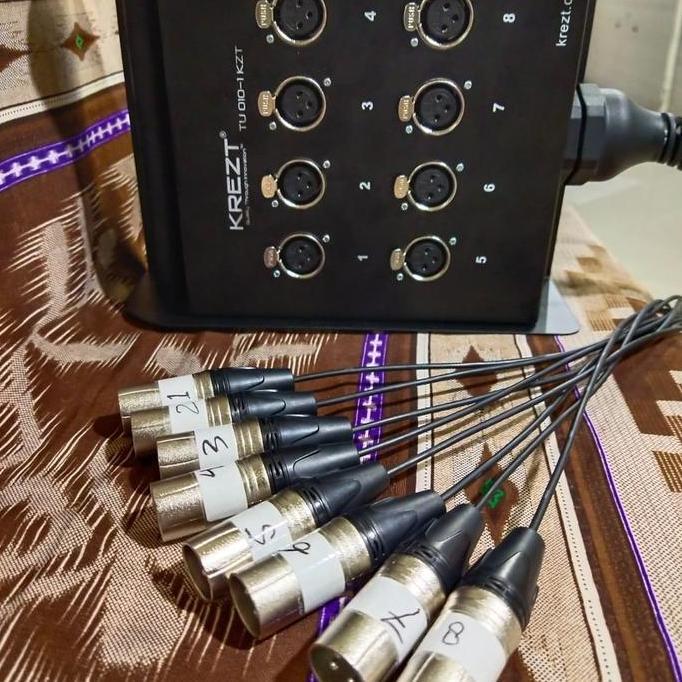 Promo Kabel Snake 8 Channel Komplit + Stage Box KREZT 15 Meter Diskon