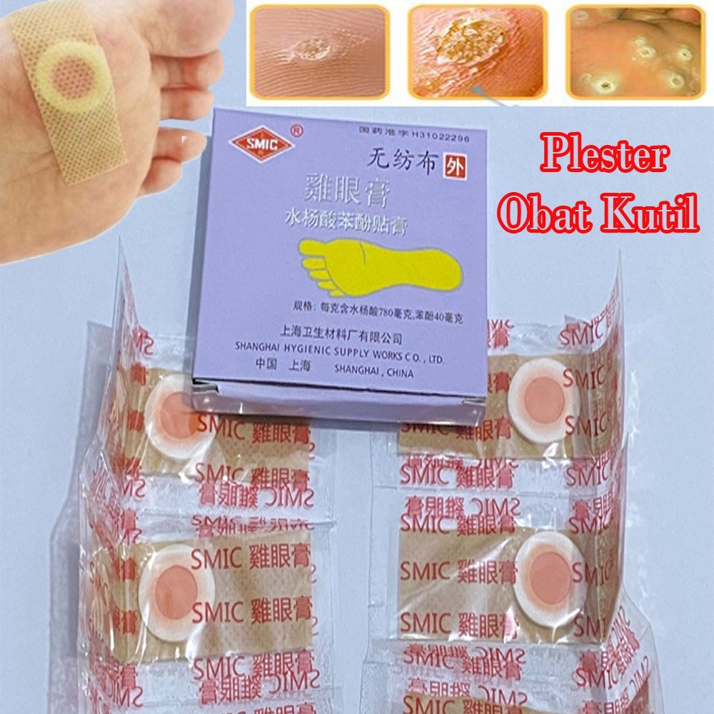 Plester Mata Ikan Kutil Kutilan Salicylic Acid Phenol Plasters Plaster