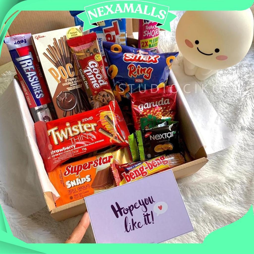 Hampers Snack Box Kado Ulang Tahun Cewek Cowok Hadiah Lebaran Natal Tahun Baru S Cod