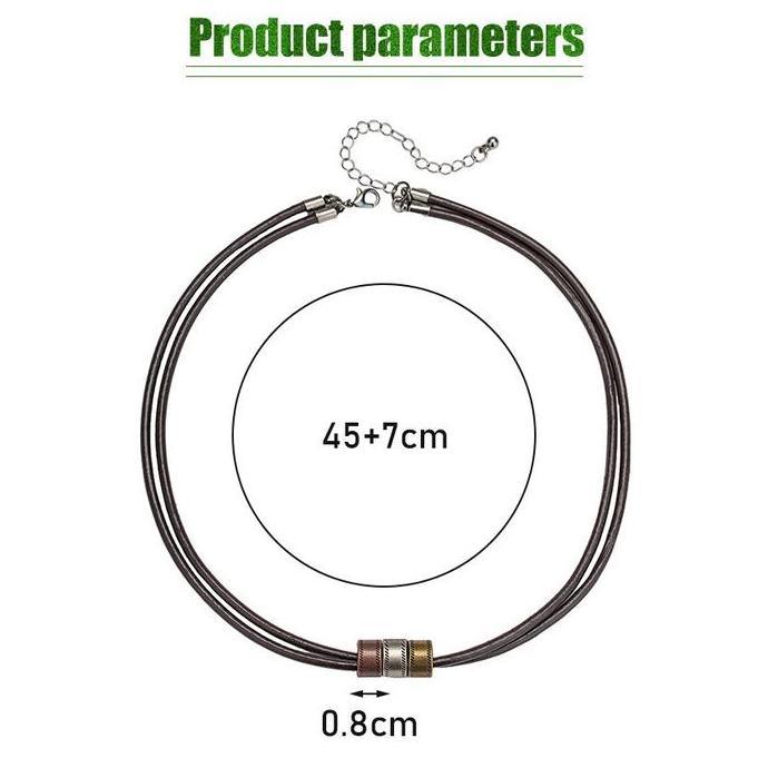 JALACA Kalung Tali Pria Liontin Cincin Metal Ring Necklace Cowok Korea Hip Hop Simple Keren Aksesori