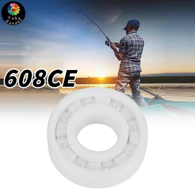 POALA Bearing Keramik Zirkonia 608CE Anti-Magnetik Deep Groove Tahan Panas & Aus Cocok Drone Sepatu 