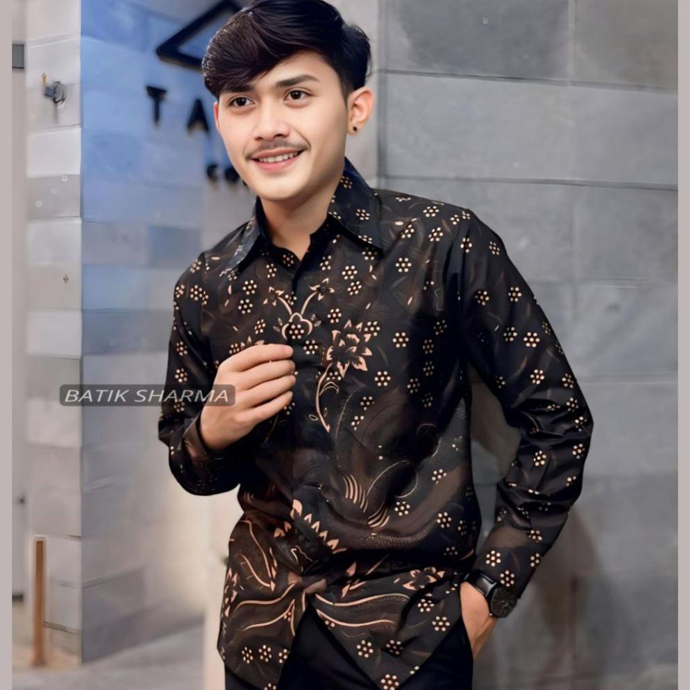LIFESTYLE Distro Kemeja Batik Pria Lengan Panjang Ukuran M L XL XXL Terbaru Baju Batik Cowok Anak Mu