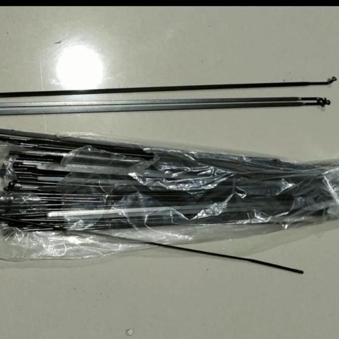 Murah Spoke pipih aero 700c jari sepeda J-bend Strummer stainless SATUAN Non COD