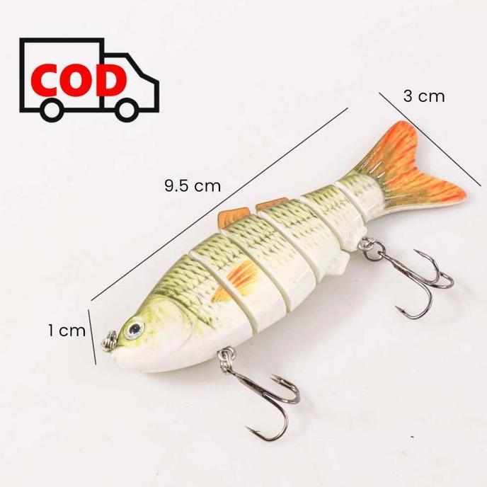 Umpan Pancing 2 Kail Bentuk Mirip Ikan Hidup Bisa Bergerak Nyata Dalam Air Cepat Dapat Pemangsa | Al