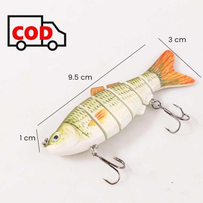 Umpan Pancing 2 Kail Bentuk Mirip Ikan Hidup Bisa Bergerak Nyata Dalam Air Cepat Dapat Pemangsa | Al