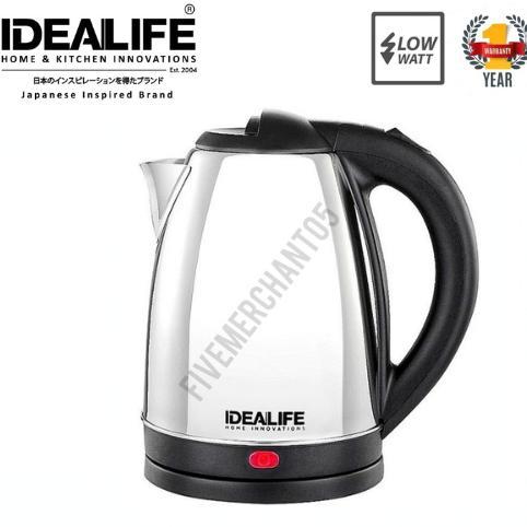 Teko Listrik Idealife IL 110 1,8 Liter Low Watt Electric Kettle IL-110 Pemanas Air Otomatis Ideal Li