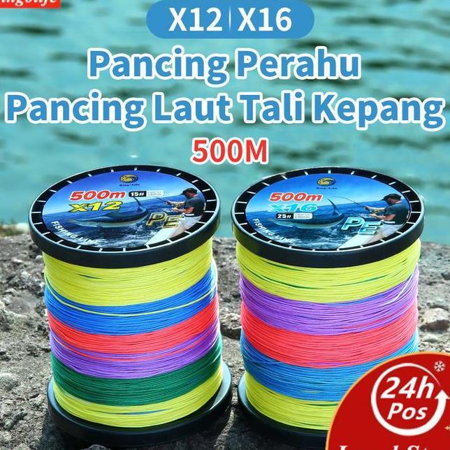 Bingolife X12 X16 Senar Kepang Meter Senar Pe Lure Pancing Laut Jepang Pancing Perahu Senar Pancing 