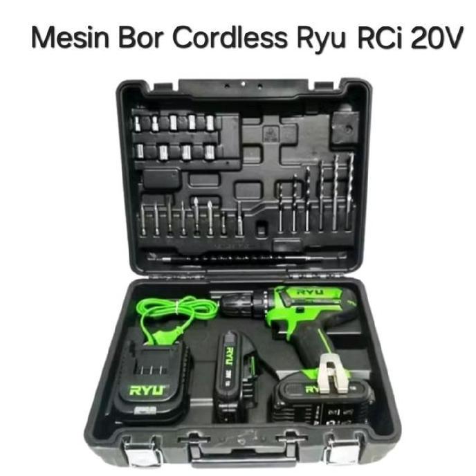 Mesin Bor Cordless Ryu RCi 20V / Mesin Bor Baterai Ryu RCi20V ready