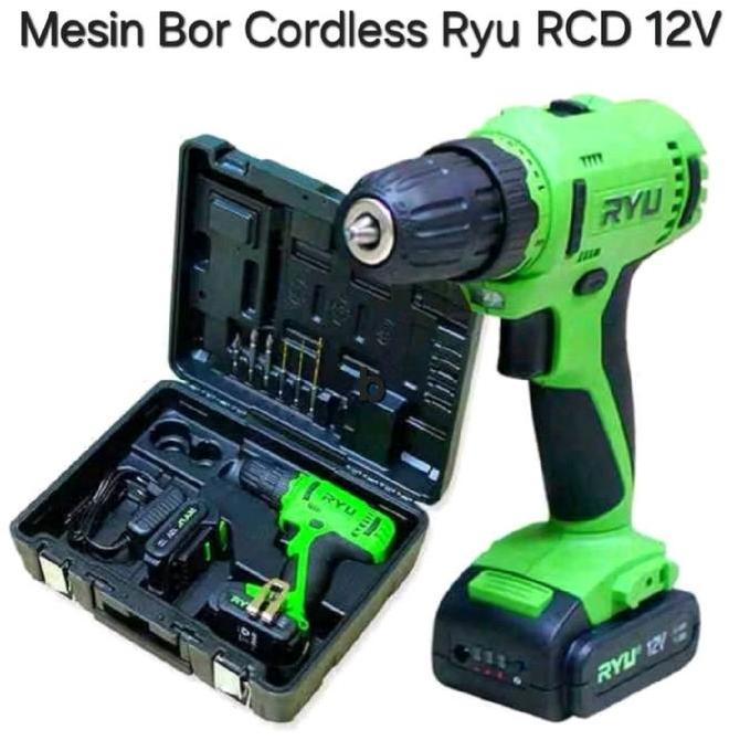 Mesin Bor Baterai Ryu RCD 12V / Mesin Bor Cordless Ryu RCD 12V ready