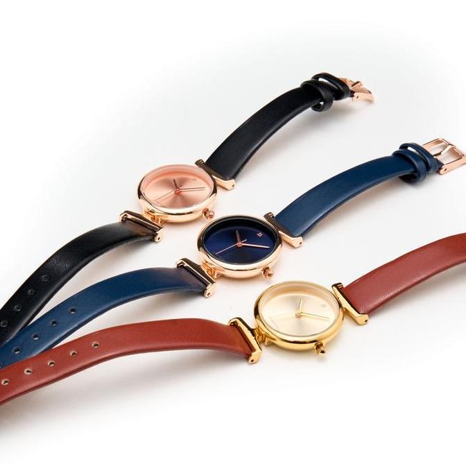 Sedia [ New ] Berrybenka - Sofia Fira Round Classic Leather Jam Tangan Kulit Wanita | Original 100%