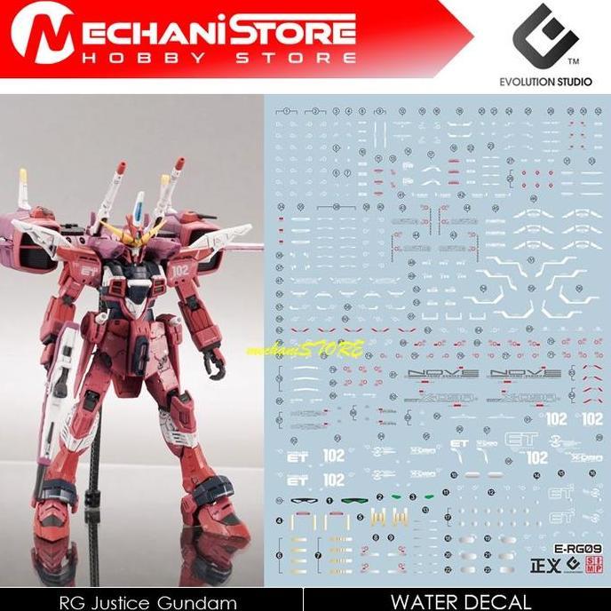 EVO Decal RG - RG09 Justice Gundam