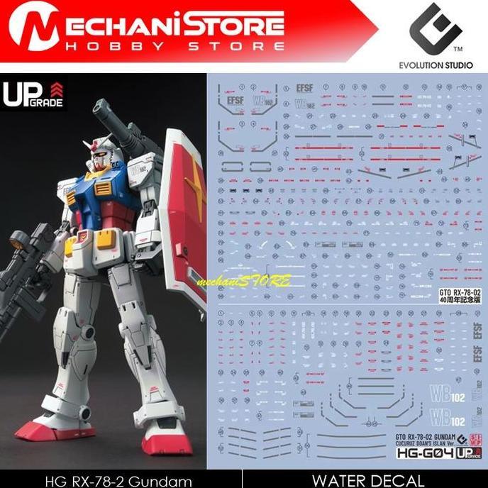EVO Decal HG - HGG04 RX-78-2 Gundam The Origin + Cucuruz Doan's Island