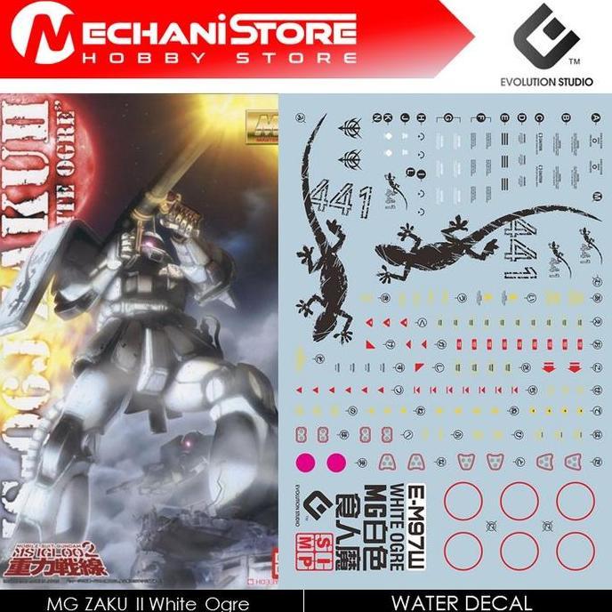 EVO Decal MG - MG97W MS-06J Zaku Ver.2.0 "White Ogre"