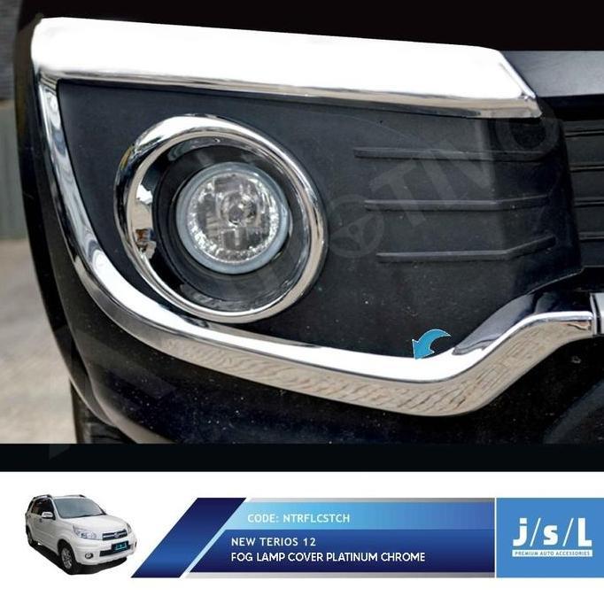 New Terios Fog Lamp Cover Platinum Chrome / Aksesoris Daihatsu Terios Murah