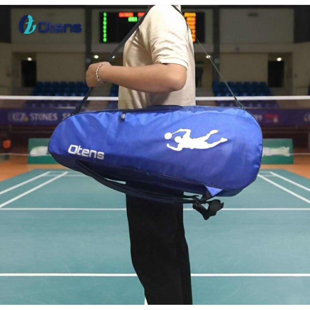 Tas Raket Badminton Ransel Double Pocket Waterproof