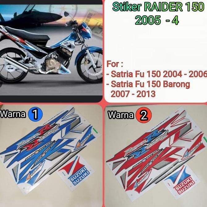 Sticker / Stripping Raider/Satria 150 2005-4 Thailand Premium