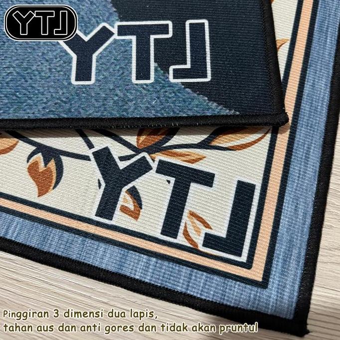 YTJ Karpet Malaysia Ukuran 300x200 Jumbo Permadani Ruang Tamu Polyester Karpet Lantai Eropa LN