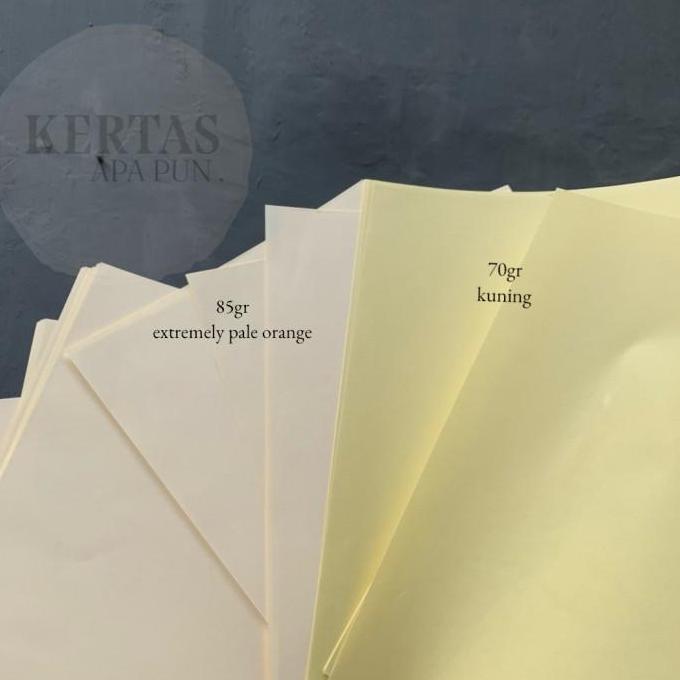 Kertas HVS Warna 85 gsm A4 Extremely Pale Orange Oranye Muda Kuning