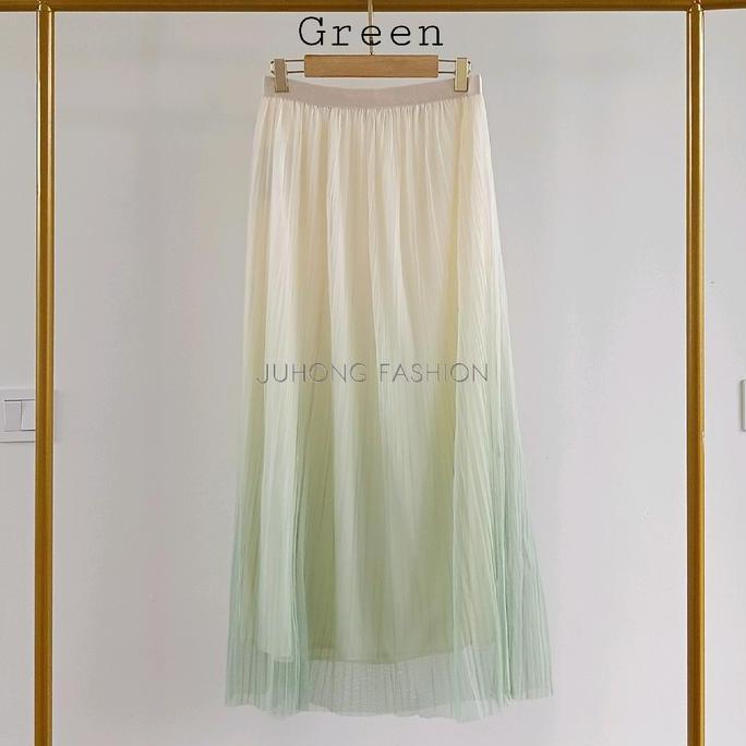 AURORA - Rok Tutu Tile Plisket Gradasi Ombre Panjang PM