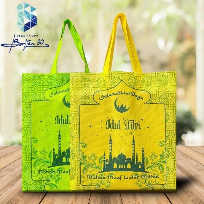 Tas Spunbond Idul Fitri 30 x 40 GoodieBag Lebaran Tas Kain Idul Fitri
