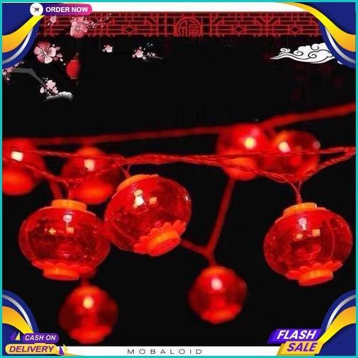Lampu LED string hiasan lampu imlek/ornamen imlek/lampion imlek/lentera imlek Diskon Awal Tahun