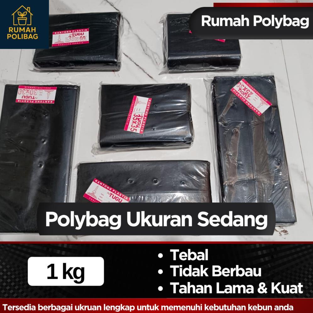 Bisa Cod 1Kg - Polybag Tanaman Ukuran Sedang Plastik Polybag / Polibag Tanaman Untuk Sayur Terlaris 