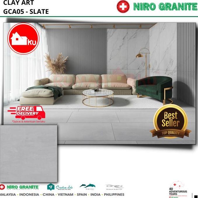 Lantai Granit Niro Gca05 ( Clayart Slate ) Matt Uk.60X120