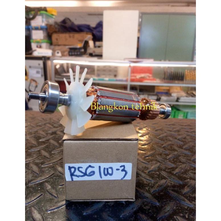 ARMATURE ANGKER GERINDA TANGAN RYU RSG100-3 KW RSG100-4 RYU