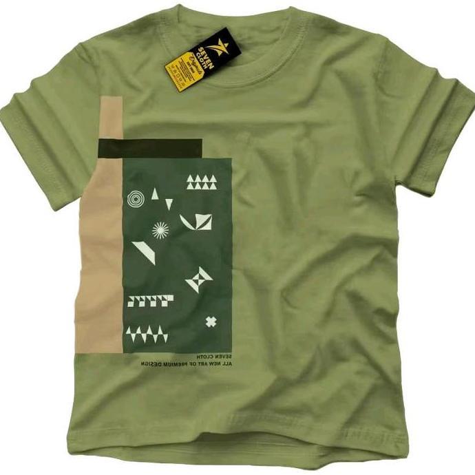 Kaos Distro Anak Sevencloth warna pastel