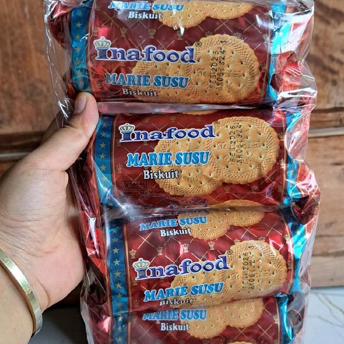 Ecer 1 Roll Biskuit Marie Susu Inafood Exp 2027 - Snack Cookies Best Quality