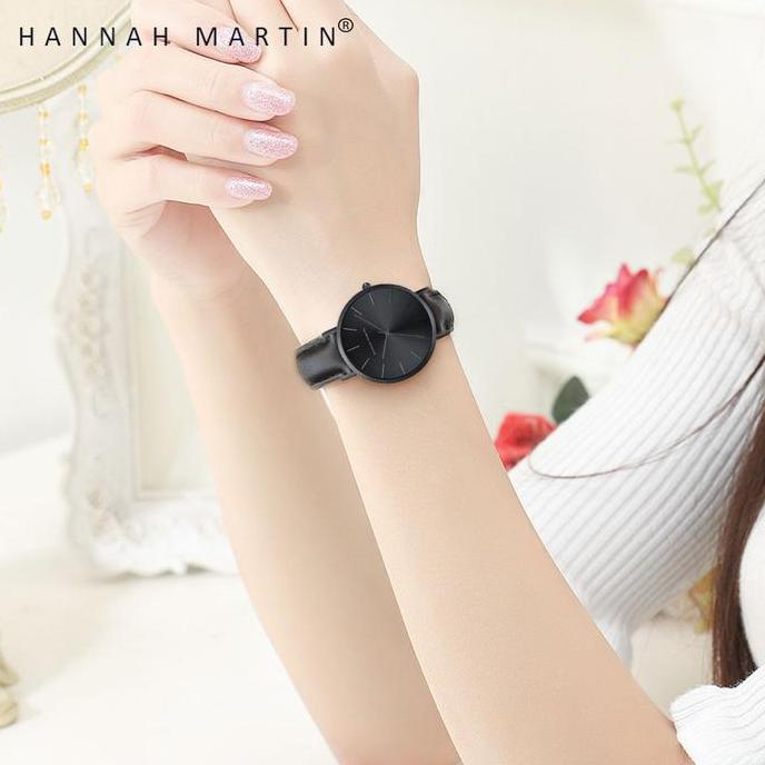 BL51 }} Hannah Martin Jam Tangan Wanita Hannah Martin Simple Design Original | Women Watch CH32P Sta