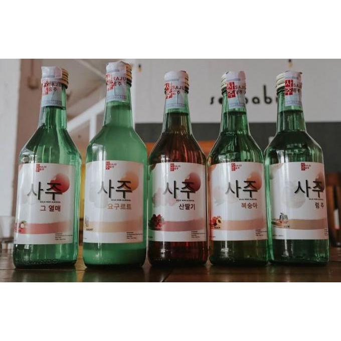 SAJU - SOJU NON ALKOHOL VARIAN RASA HALAL 100% | FREE GELAS SLOKI