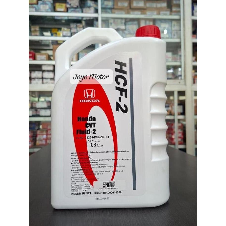 HARGA DISC - Oli Transmisi Matic CVT Asli Honda HCF-2 ( CVT Fluid ) 3,5 Liter Brio Mobilio BRV HRV J
