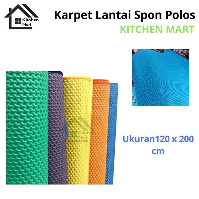 Tikar Karpet Tebal Matras Plastik Spon Polos Tebal Ukuran Kecil