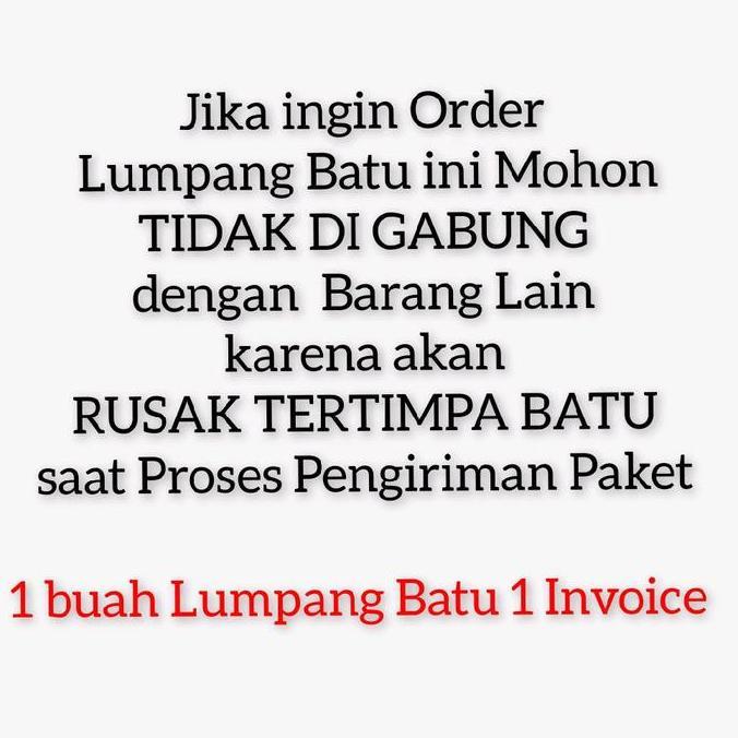 LUMPANG LESUNG BATU Segi Empat - 100% Batu Asli - Uk. Besar 28 cm x 28 cm RDN