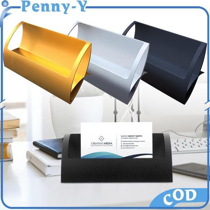 LOLY Tempat Kartu Nama Metal Tempat Name Card Meja Business Card Holder