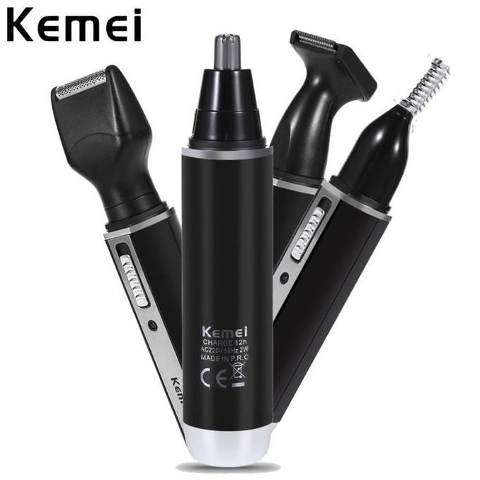 Popapipu- Kemei 6630/31 Alat Cukur / Pencukur Kumis Jenggot Dan Bulu Hidung Cas