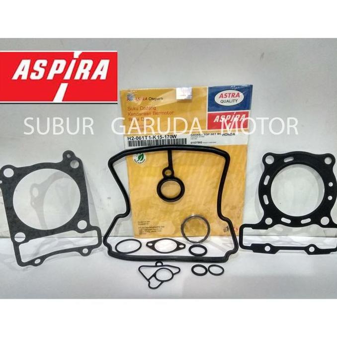 PAKING GASKET TOP SET CB 150 R CBR NEW MERK ASPIRA KUALITAS ORISINIL