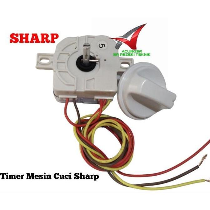 Timer Mesin Cuci Sharp ES-T65M / Timer 3 Kabel + Knop