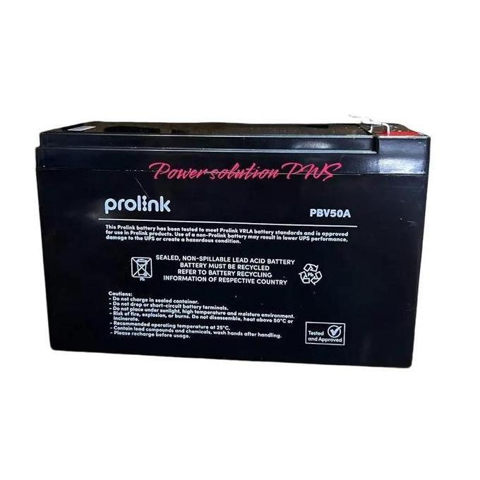 Accu Aki Battery Ups Prolink 12V 10Ah Baterai Prolink Fida 1290 OJOL