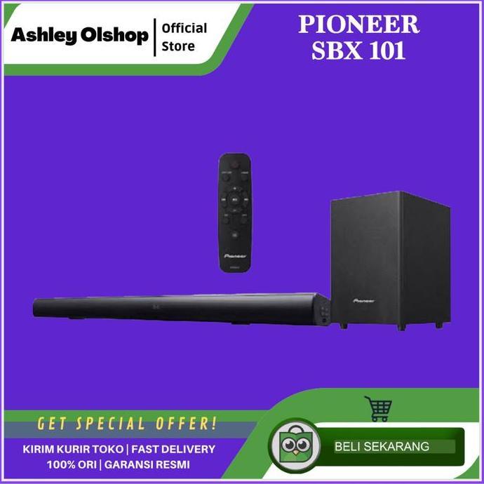 Soundbar Pioneer SBX 101 Speaker Pioneer SBX101 Sound System Pioner SBX-101 Bluetooth - 2.1 Ch  [ORI