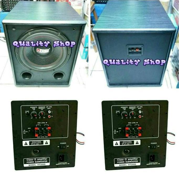 paket subwoofer pasif carman 12 inch + power kit class D