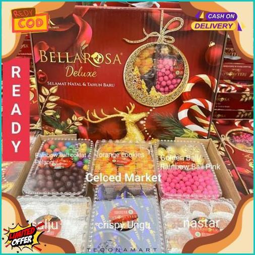 Kue Kering Natal Bellarosa Deluxe Isi 6 Macam Kue Snack Coklat | Hampers Kado Parcel Gift Hadiah Nat