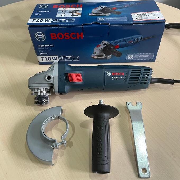 BOSCH Gerinda Angle Grinder 4" Mesin Gerinda Listrik Original BOSCH GWS-700 Gurinda Tangan Tembaga o