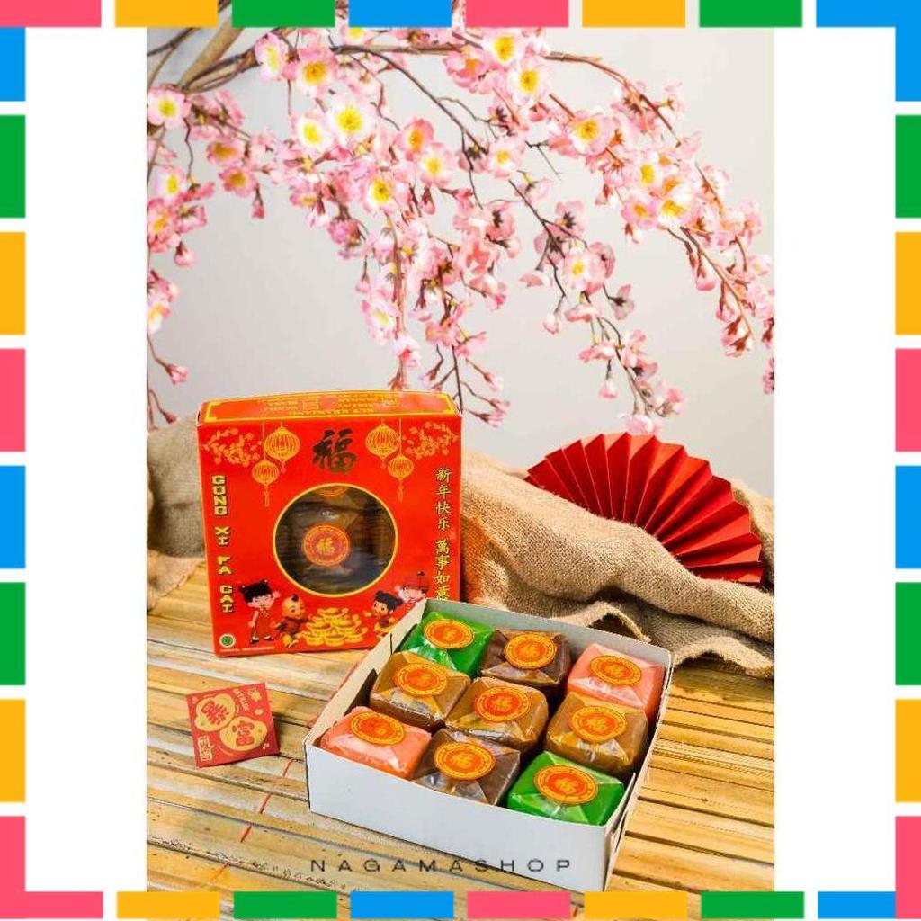 Kue Keranjang Halal Dodol Keranjang Imlek 1Dus Medium Ori 9Pcs Cemerlang Diskon 50%