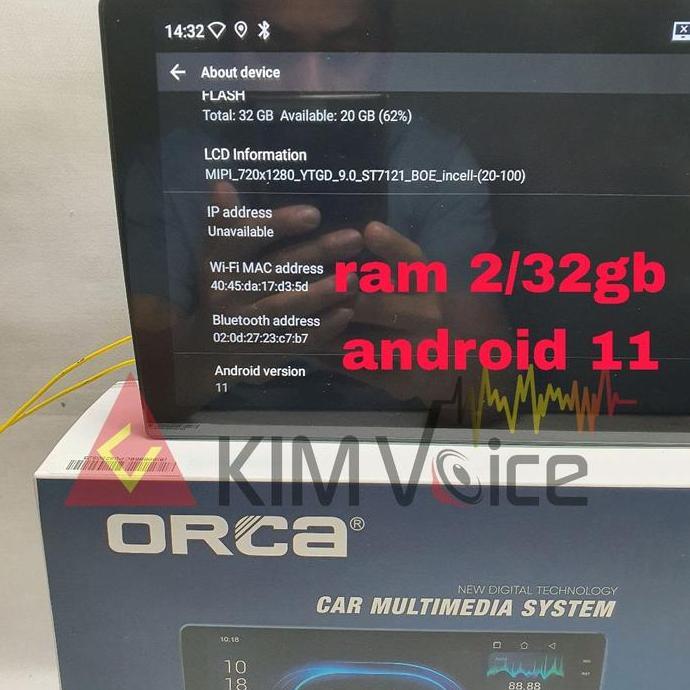 Head Unit Android Orca ADR-9988 Eco Lite 9 inch