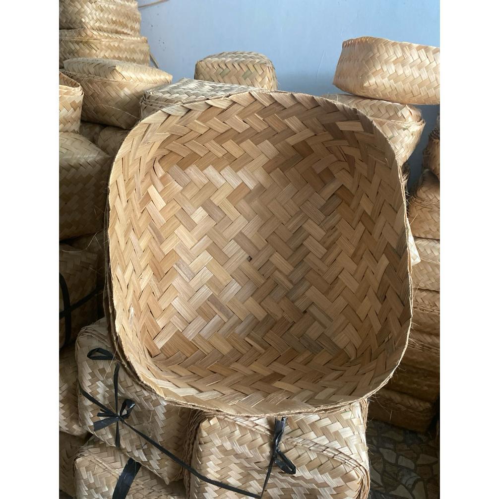 Besek Bambu Besek Jumbo 30X30X15 Besek Nasi Dll