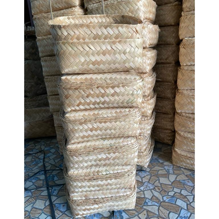 Besek Bambu 25X25 Termurah,Box Catering Makanan,Hampers,Dll