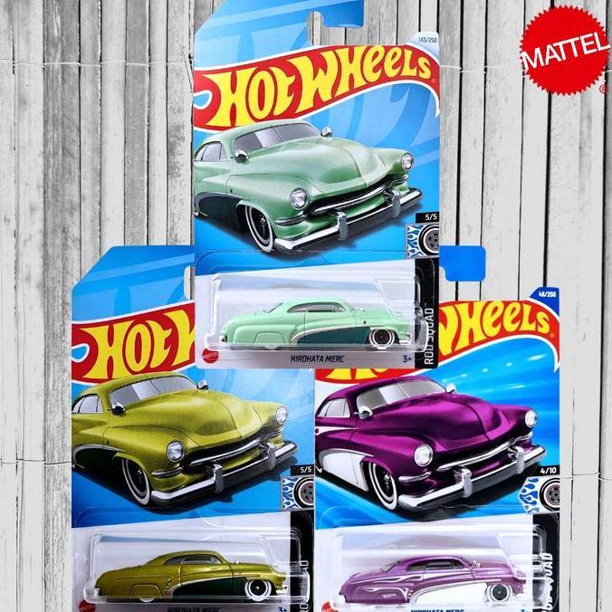HOTWHEELS HIROHATA MERC UNGU HIJAU - CLASSIC CAR 49 MERC