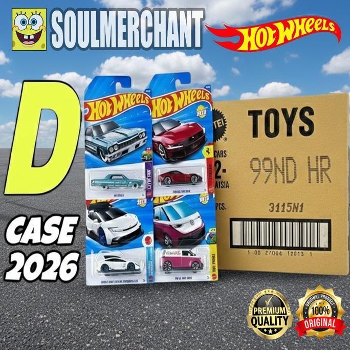 Hot Wheels Grosir Dus Karton Lot A B C D E F G H J K L M N P Q 2025 2026 Segel SNI